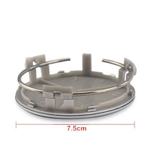 Load image into Gallery viewer, Accessoires de voiture 4PCS 75MM Roue de voiture Jante centrale 75MM Enjoliveur de moyeu Emblème de couvercle de moyeu pour étoile à trois branches C CLA CLS E G M R S ML SLK W211 W203 W203 W204 C200 W163