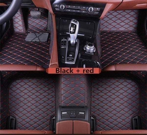 Applicable to Mercedes-Benz C-Class C180/C200K/C200/C280/C230/C300/C320 2006-2018 Car mats all surrounded by special pads Car interior waterproof non-slip luxury leather floor mats