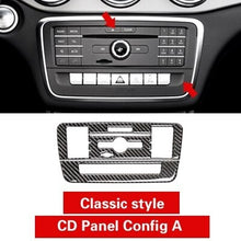 Load image into Gallery viewer, Carbon Fiber CD Air Conditioning Control Panel Car Stickers Cover for Mercedes W169 W245 W117 W156 A Class B Class CLA GLA